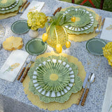 Coctelera en Forma de Hibiscus Amarillo, Set de 4
