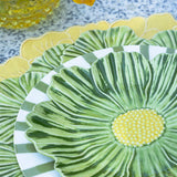 Platos Trinche Candy Cane Verde Olivo, set de 4