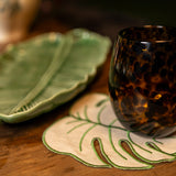 Vasos Tumbler de Vidrio Soplado Cheetah, set de 6