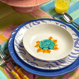 Plato Trinche, Sopero y Ensalada de Tigre Azul y Flores