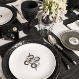 Plato Pan Herbariae Negro. Set de 4