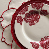 Platos Trinche Identidad Rojo. Set de 4