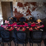 Candelabro Artesanal en Forma de Catrina Color Negro de Barro