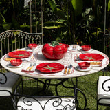 Plato Ensalada Tomate 21 cm. Set de 4