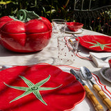 Plato Trinche Tomate 29 cm. Set de 4