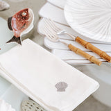 Platos Trinche de Rayas Gris Plata, set de 4