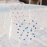 Vasos Tumbler Pippa con Puntitos Azules, set de 6