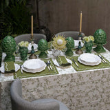 Candelabro de Latón, Vidrio y Cerámica Green Vibes