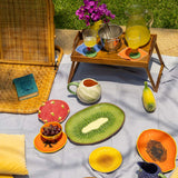 Plato Ensalada Pitaya 21 cm. Set de 4.