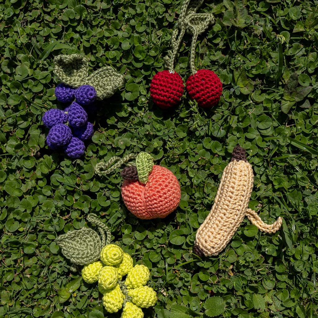 Servilleteros de Durazno en Crochet. Set de 4