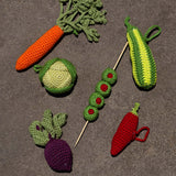Servilleteros de Lechuga en Crochet. Set de 4