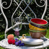 Servilleteros de Uvas Moradas en Crochet. Set de 4