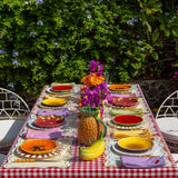Platos Trinche Candy Cane Rosa Claro, set de 4