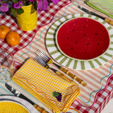 Platos Trinche Candy Cane Verde Olivo, set de 4