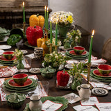 Plato Trinche Repollo Verde. Set de 4