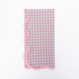 Servilleta Big Daisy en Cuadritos Rosa y Verde, marca Zash