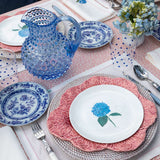 Platos para Ensalada con Hortensia, set de 4