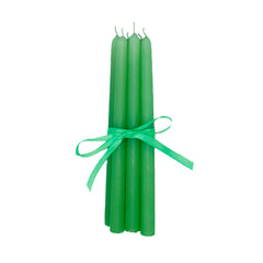 Set de 6 Velas Artesanales Verde Manzana