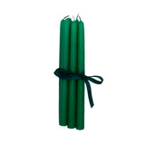 Set de 6 Velas Artesanales Verde Bosque