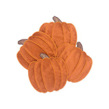 Cocteleras en forma de Pumpkin color Ladrillo en Terciopelo, set de 4.