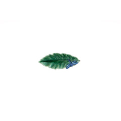 Plato de Hoja Castaño con Libélula de Bordallo Pinheiro 16 cm