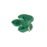 Plato Hoja Higuera con Oruga 18 cm