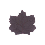 Juego de 4 Servilletas de Coctel en forma de Hoja de Maple color Café en lino