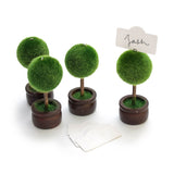 Porta Tarjetas para Personalizar Lugares en forma de Arbolito miniatura, set de 4