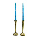Candelabro Martelinado Vintage en Dorado, set de 2