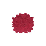 Juego de 4 Servilletas de Coctel Blossom color Rojo en Terciopelo