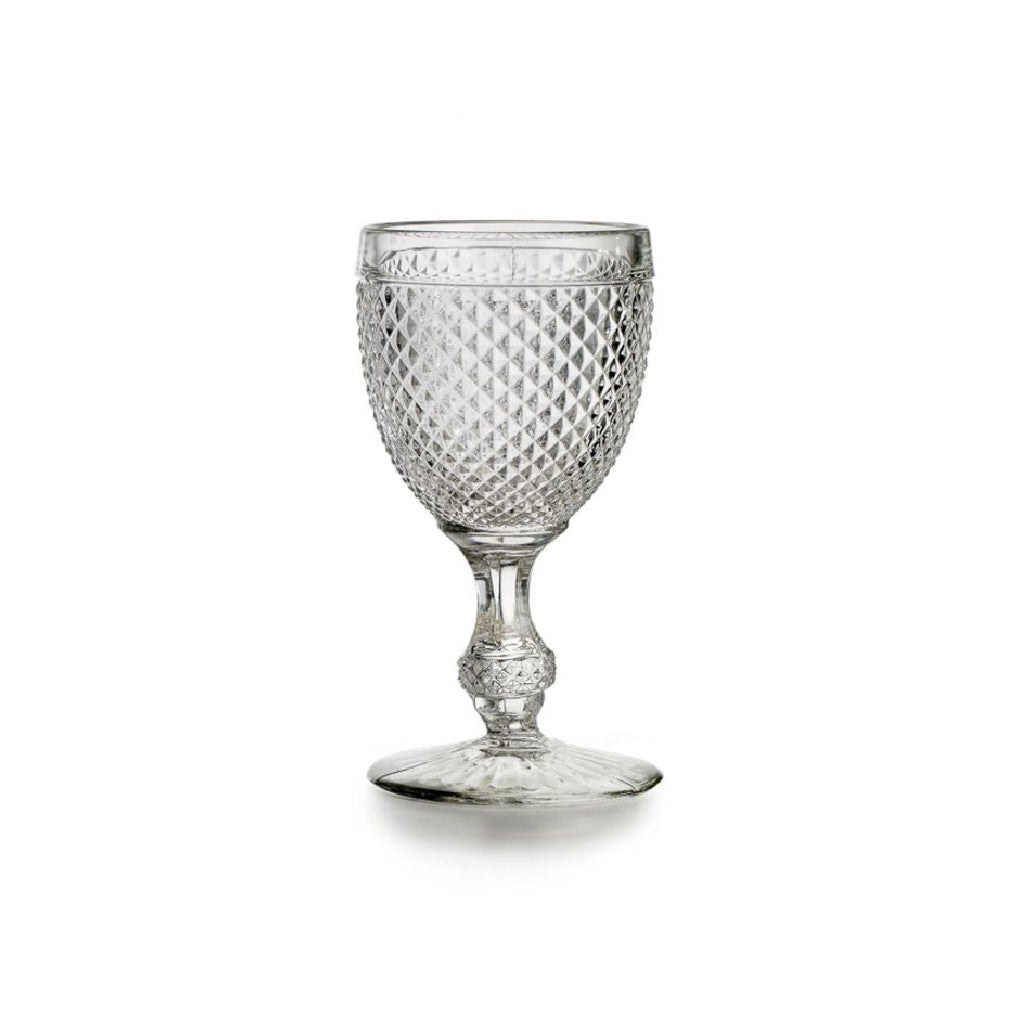 Copa de vidrio transparente con piquitos de Vista Alegre