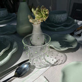 Plato para Pan de Talavera Verde, set de 4.