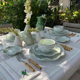 Plato para Pan de Talavera Verde, set de 4.