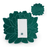 Juego de 4 Servilletas de Coctel Blossom color Verde en Terciopelo