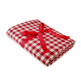 Mantel de Mesa de Cuadros Rojo y Blanco de 2 x 3 m.
