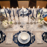 Candelabro Martelinado Vintage en Plateado, set de 2
