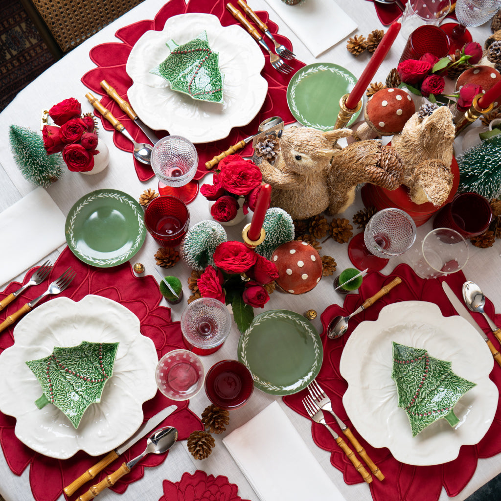 Bowl de Árbol de Navidad para Botana de Bordallo Pinheiro, Grande