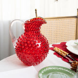 Jarra Hobnail Roja