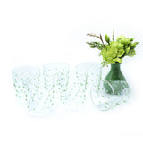 Vasos Tumbler Pippa con Puntitos Verdes, set de 6