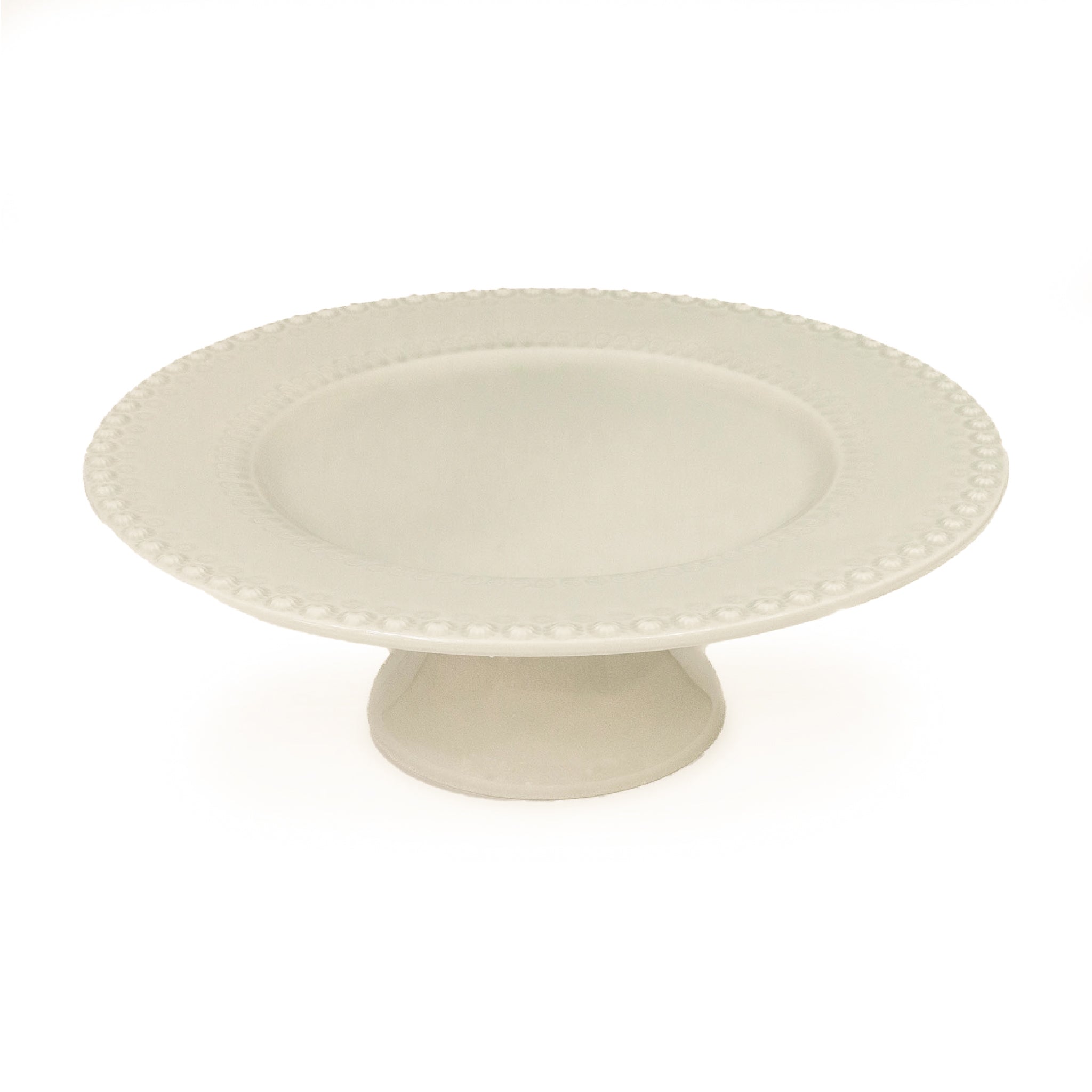 Pastelero Fantasía de Cerámica en color Crema, marca Bordallo Pinheiro