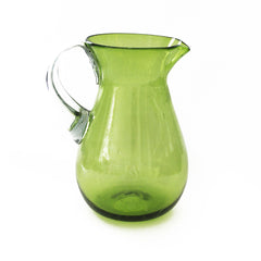 Jarra Paraíso de Vidrio Soplado Artesanal Verde