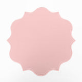 Mantel individual Suzy rosa pastel con Orilla Bordada, marca Zash