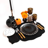 Platos para Pan con Estrellas y Orilla de Oro de 24 Kilates, set de 4
