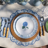 Platos para Ensalada con Hortensia, set de 4