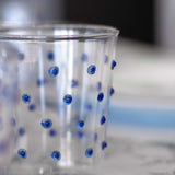 Vasos Tumbler Pippa con Puntitos Azules, set de 6